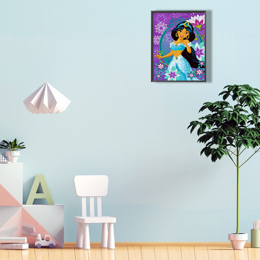 Princess Jasmine - Full Round Drill Diamond Painting 30*40CM