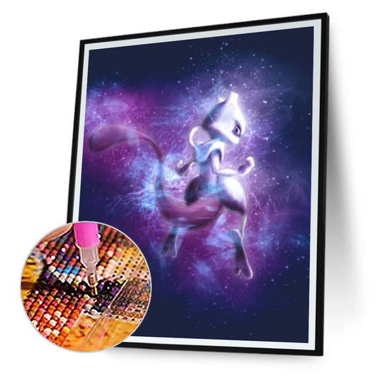 Pok¨¦mon Silhouette - Full Round Drill Diamond Painting 40*50CM