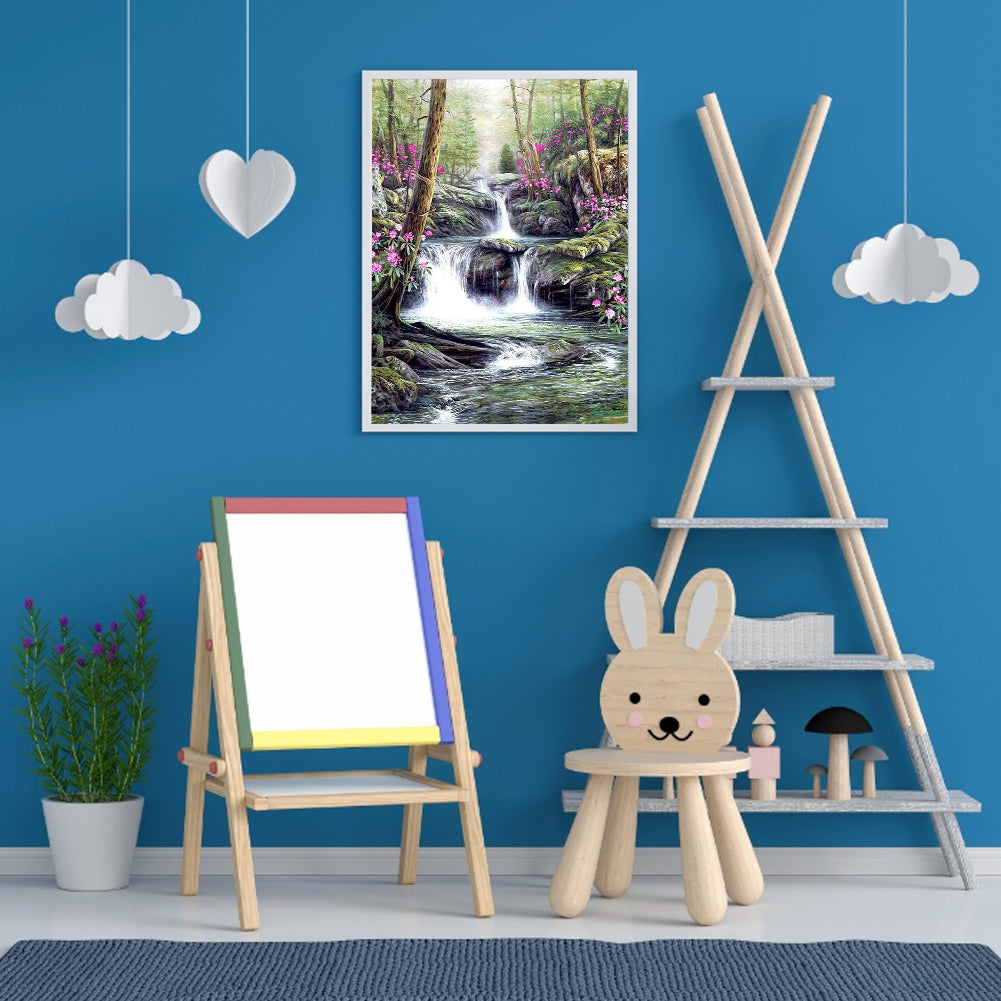 Running Water - Full Round Drill Diamond Painting 40*50CM