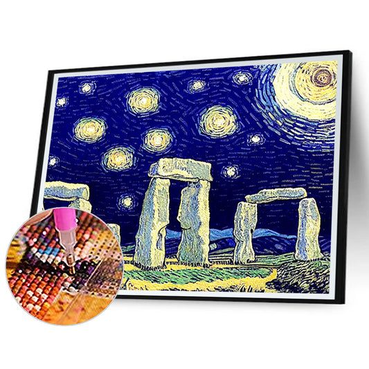 Stonehenge - Full Round Drill Diamond Painting 50*40CM