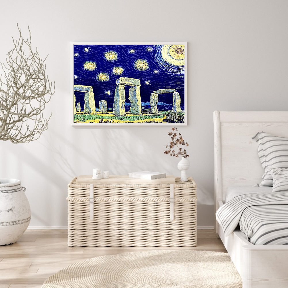 Stonehenge - Full Round Drill Diamond Painting 50*40CM