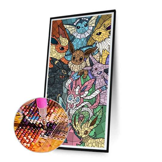 Pok¨¦mon Series - Full Round Drill Diamond Painting 30*70CM