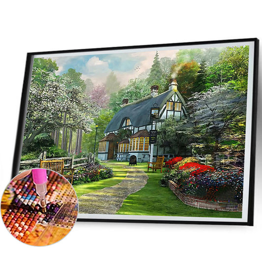 Village Houses - Full Round Drill Diamond Painting 50*40CM