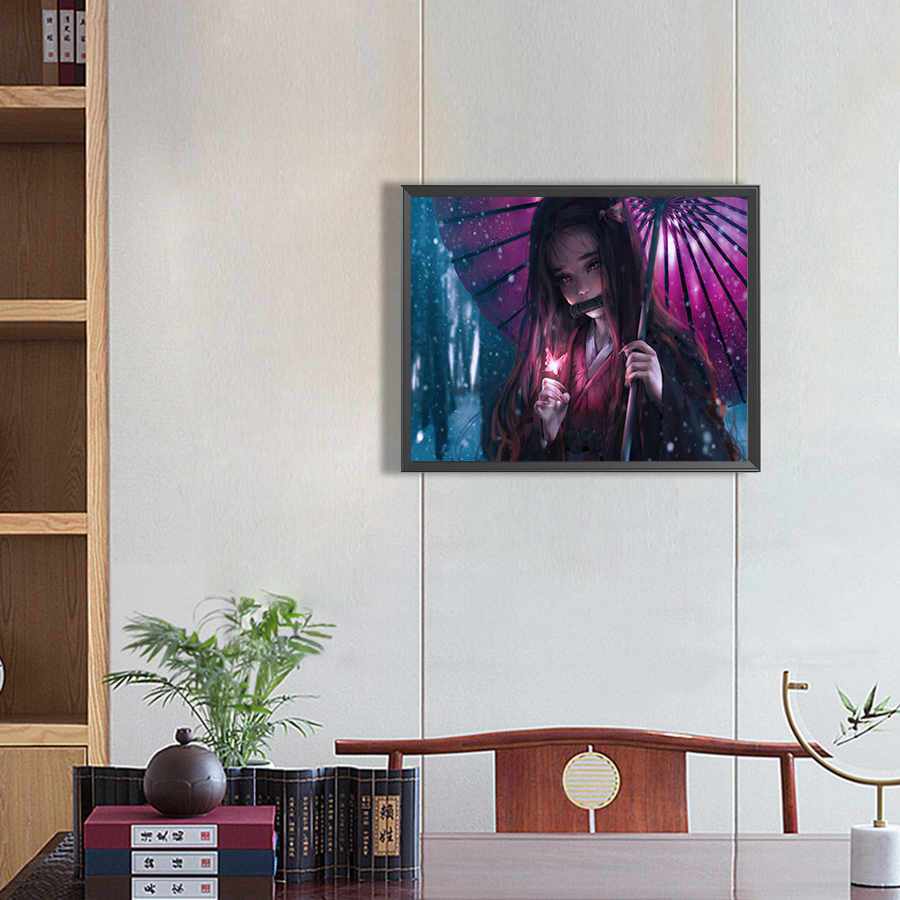 Anime Nezuko - Full Round Drill Diamond Painting 50*40CM