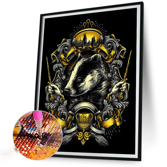 Harry Potter Hufflepuff House - Full Round Drill Diamond Painting 50*60CM