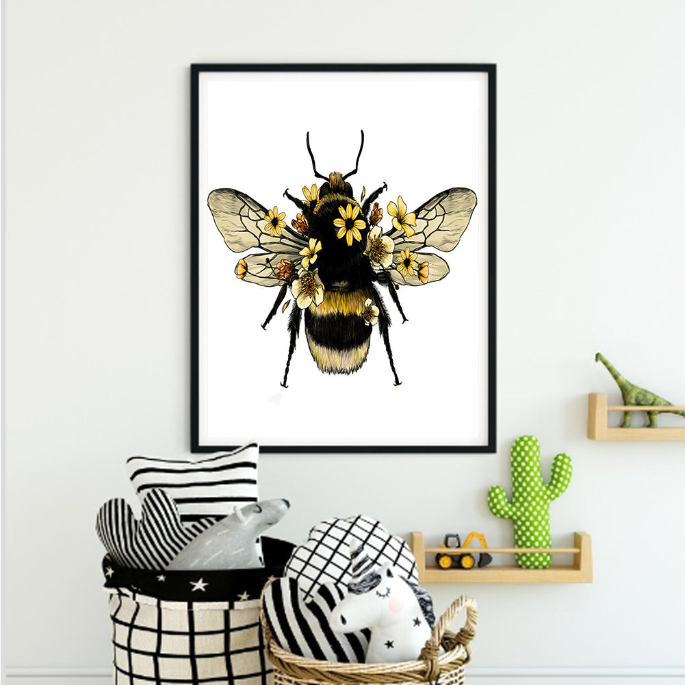 Bee - Full Round Drill Diamond Painting 40*50CM