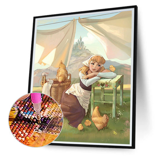 Anime Princess - Full Round Drill Diamond Painting 40*50CM