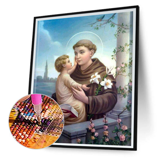 Saint Anthony Of Padua - Full Round Drill Diamond Painting 40*50CM