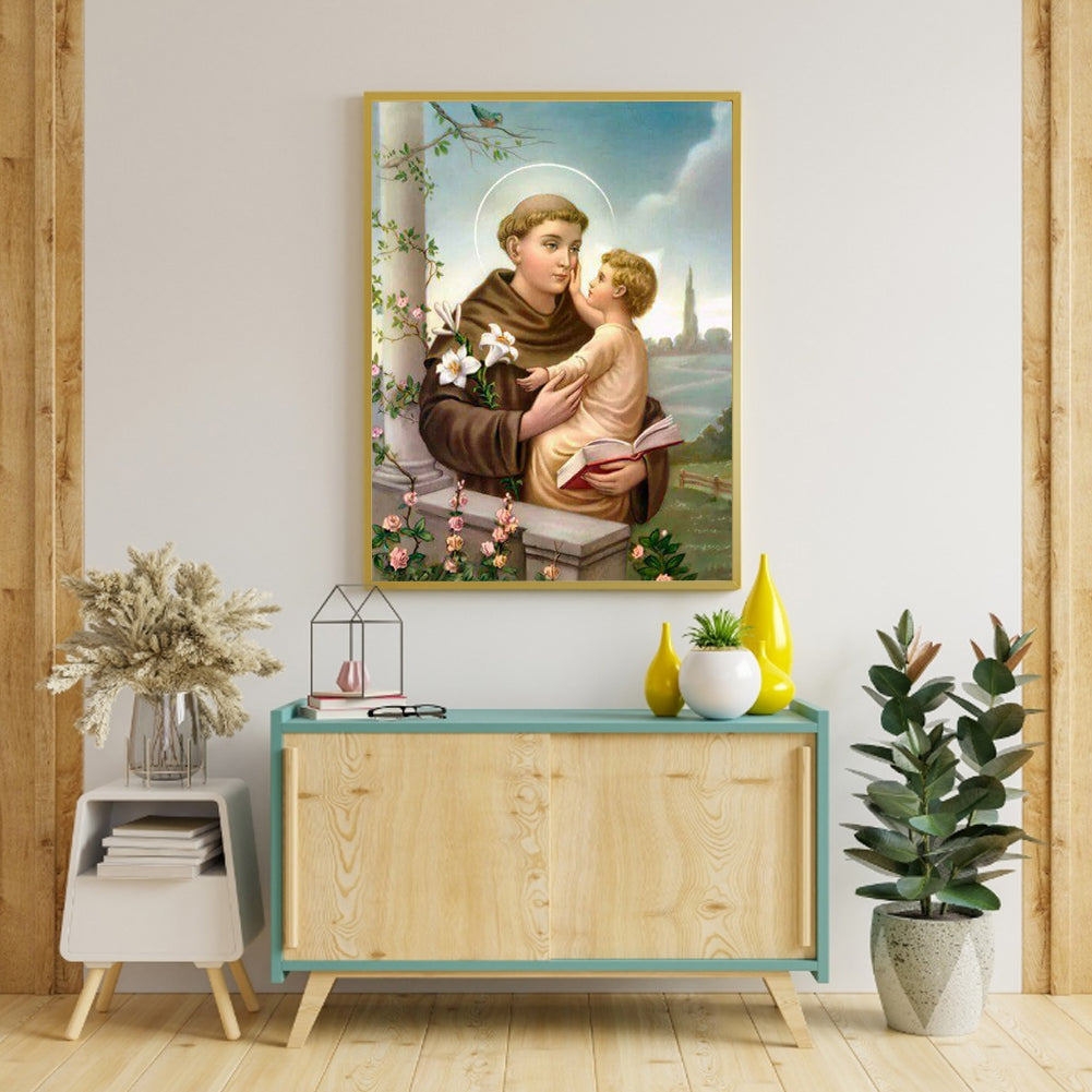 Saint Anthony Of Padua - Full Round Drill Diamond Painting 40*50CM