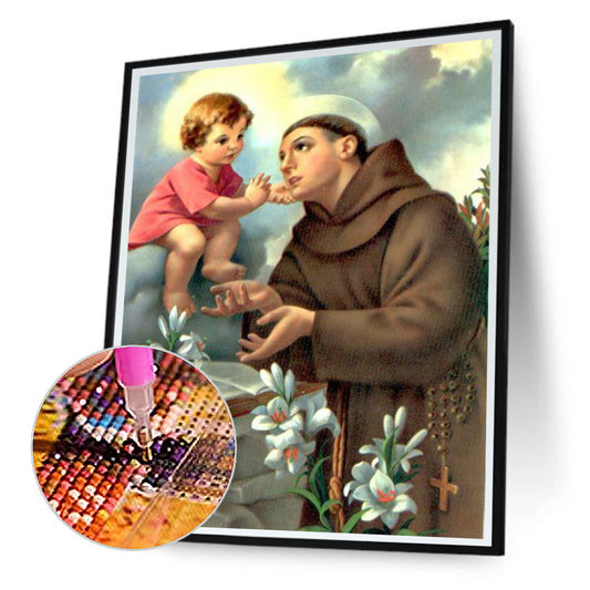 Saint Anthony Of Padua - Full Round Drill Diamond Painting 40*50CM