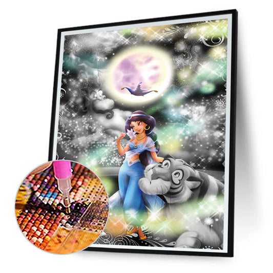 Disney Princess Jasmine - Full Round Drill Diamond Painting 30*40CM