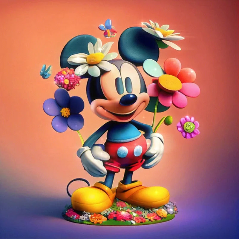 Disney Mickey 40*40CM(Canvas) Full Round Drill Diamond Painting