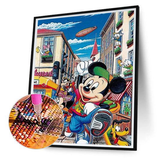 Disney Mickey Minnie - Full Round Drill Diamond Painting 50*60CM