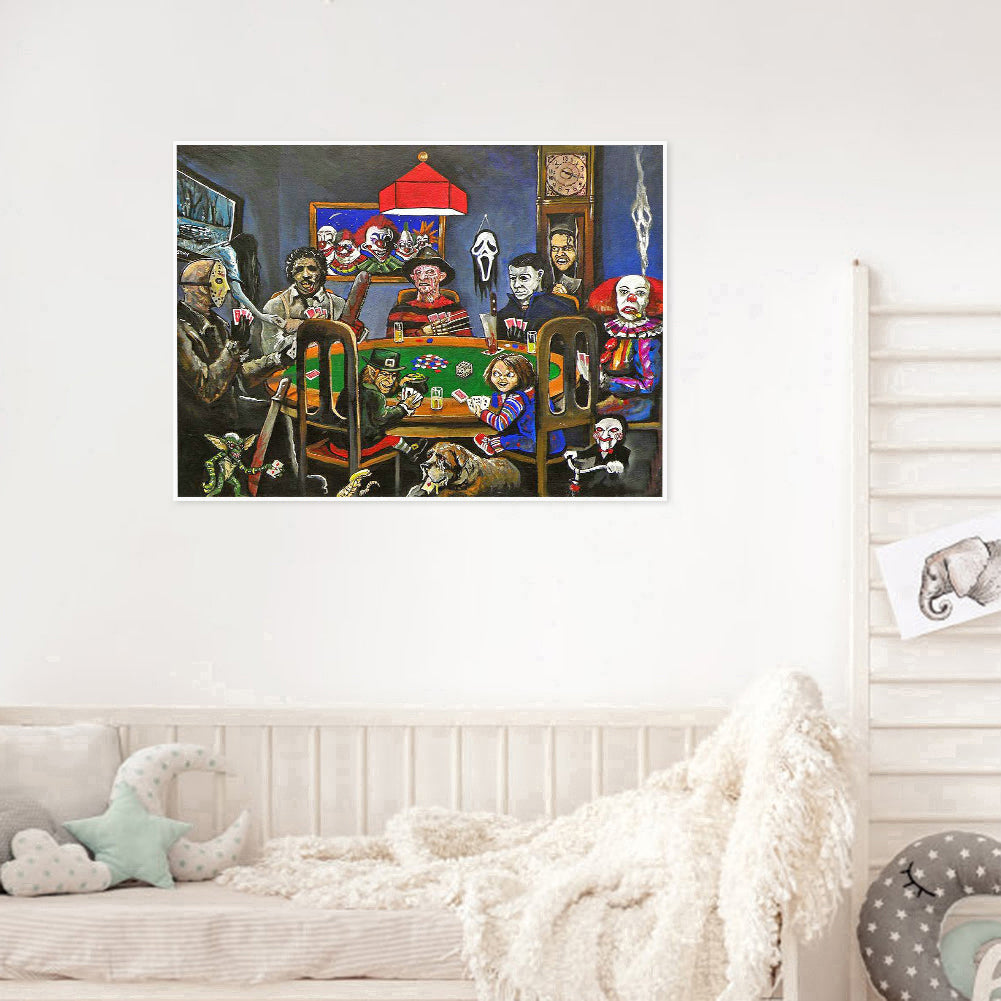 Horror Card Game - Full Round Drill Diamond Painting 40*30CM