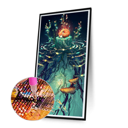 Clear Lake Water - Full Round Drill Diamond Painting 30*70CM