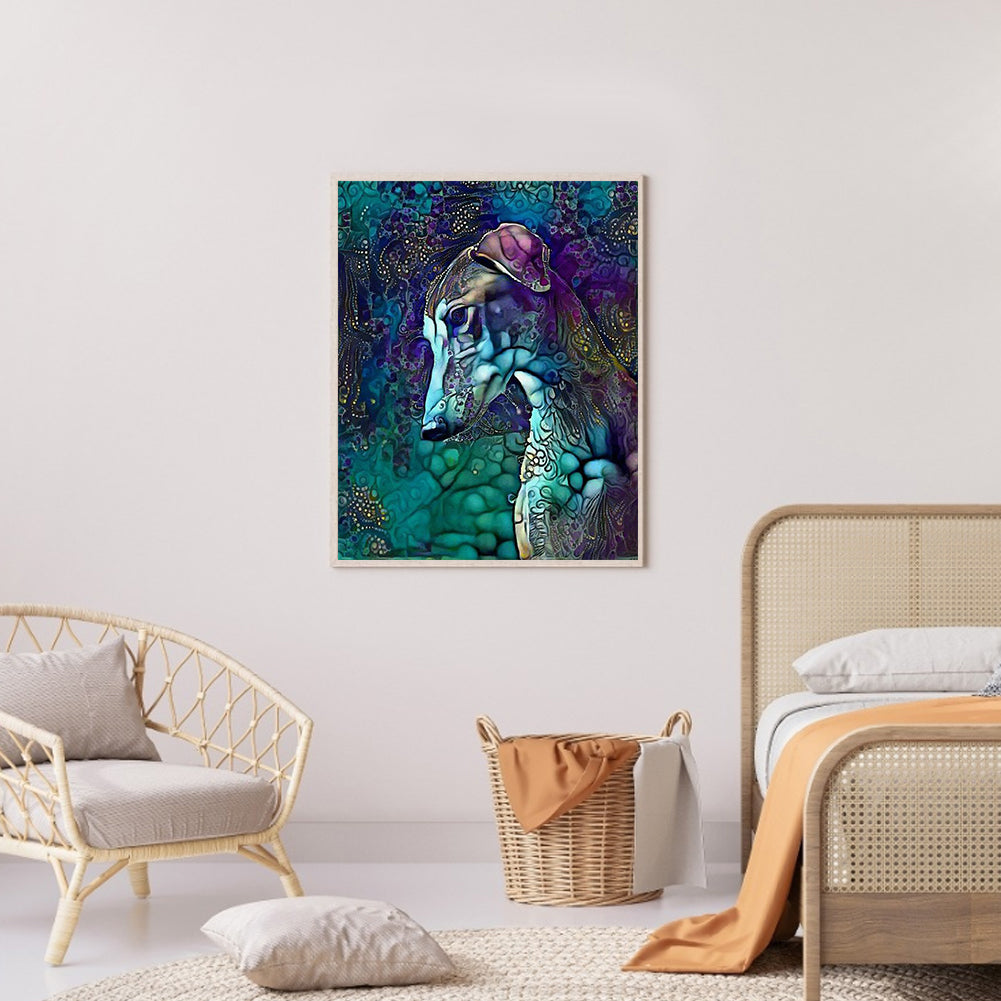 Metallic Hound - Full Round Drill Diamond Painting 40*50CM