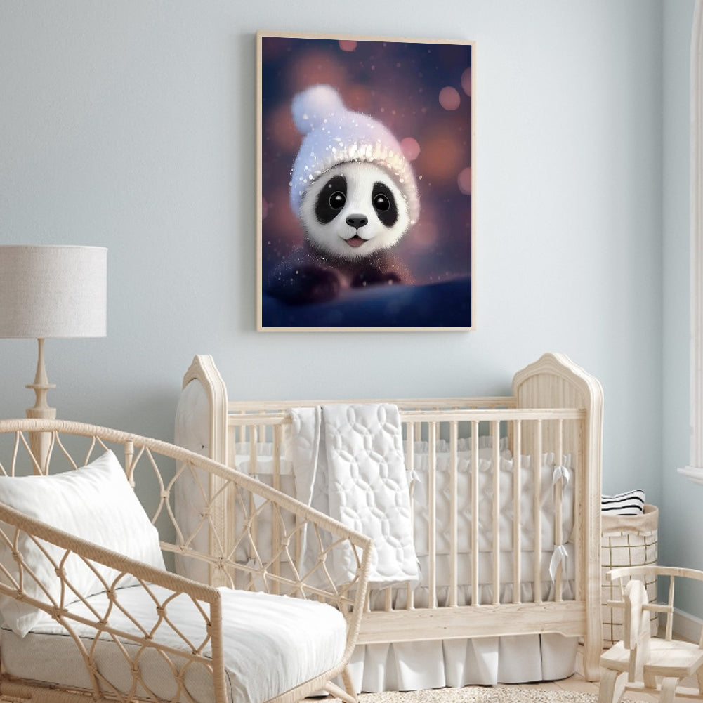 Cute Little Panda - Full Round Drill Diamond Painting 30*40CM