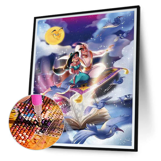 Disney Aladdin And Princess Jasmine - Full Round Drill Diamond Painting 30*40CM