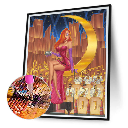 Jessica Rabbit - Full Round Drill Diamond Painting 30*40CM