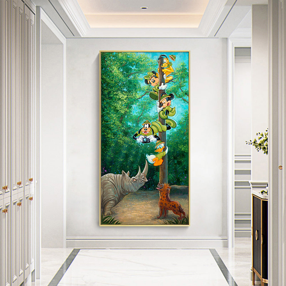 Mickey Donald Goofy The Three Musketeers - Full Round Drill Diamond Painting 30*60CM