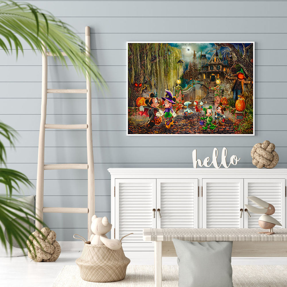 Disney Halloween Gift - Full Round Drill Diamond Painting 50*40CM