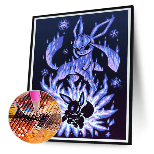 Pokemon Silhouette - Full Round Drill Diamond Painting 40*50CM
