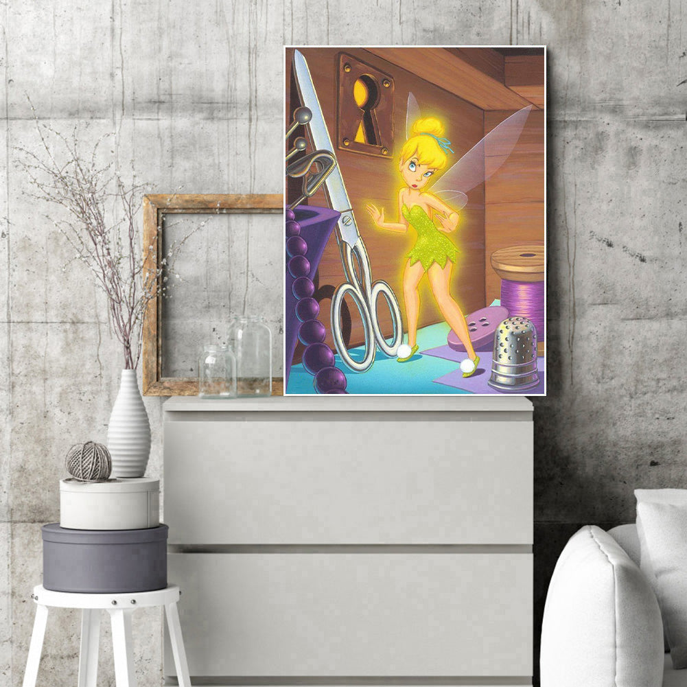 Tinkerbell - Full Round Drill Diamond Painting 40*50CM