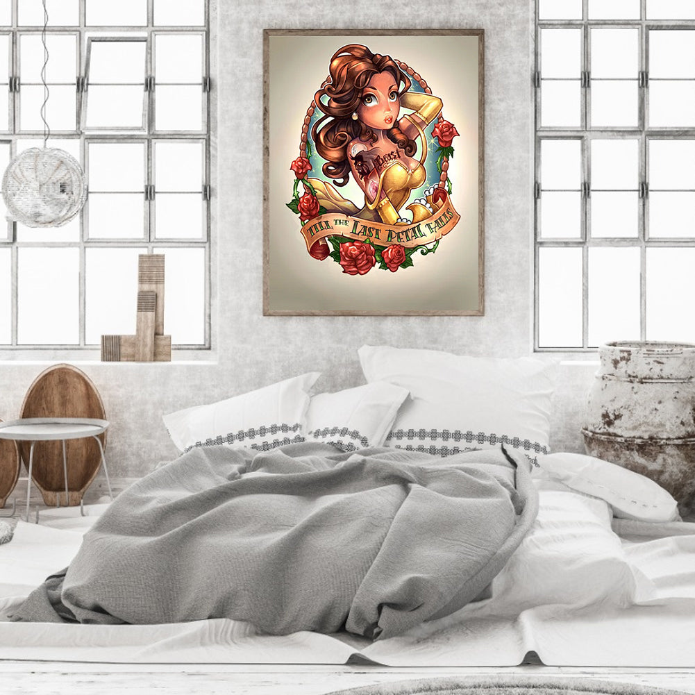 Princess Belle - Full Round Drill Diamond Painting 30*40CM