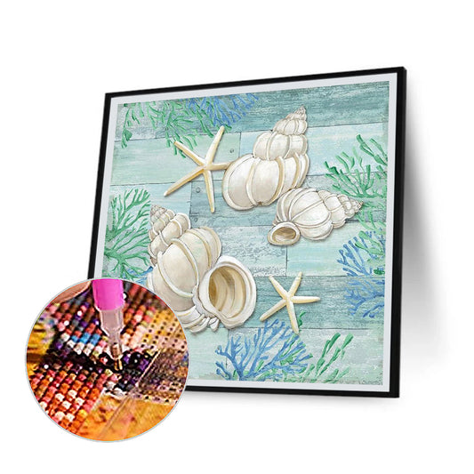 Shell Starfish - Full Round Drill Diamond Painting 30*30CM