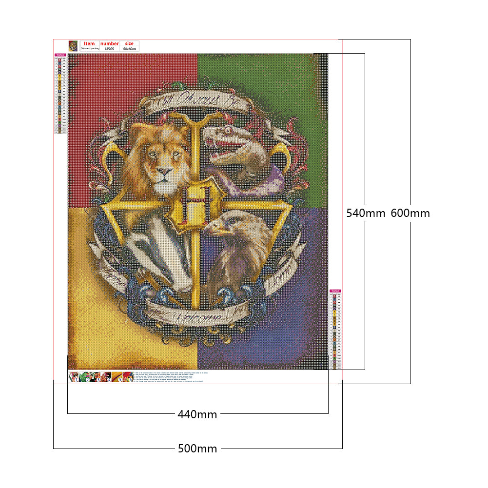 Harry Potter Logo - Full Round Drill Diamond Painting 50*60CM