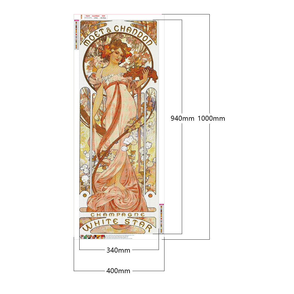 White Star - Full Round Drill Diamond Painting 40*100CM