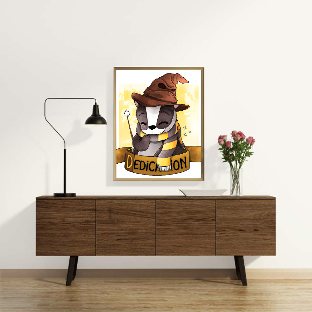 Harry Potter Badger - Full Round Drill Diamond Painting 30*40CM