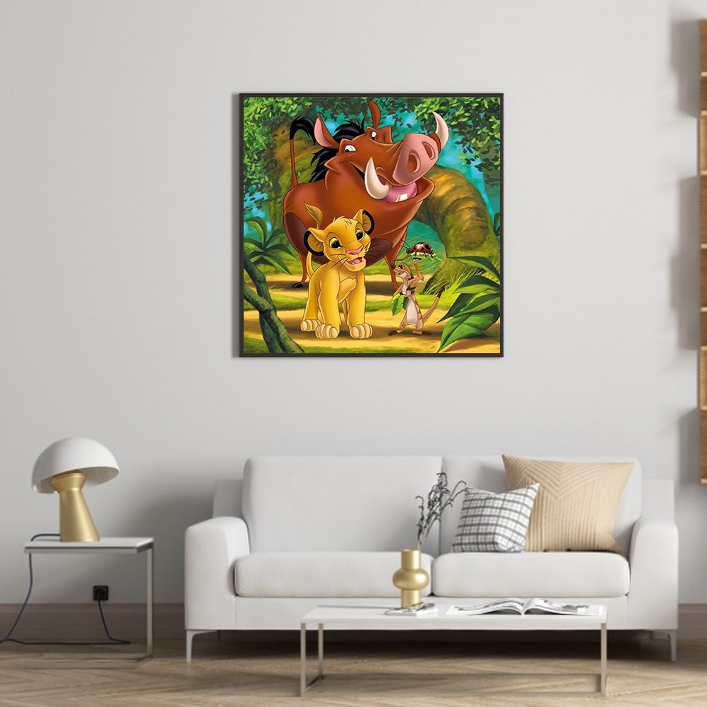 The Adventures Of Pumbaa Timman - Full Round Drill Diamond Painting 50*50CM
