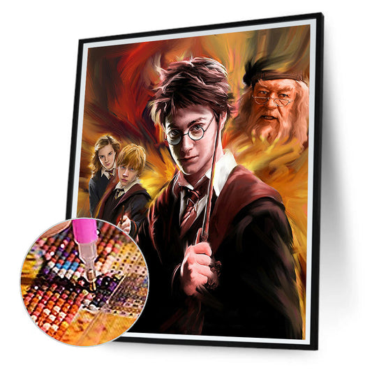 Harry Potter - Full Round Drill Diamond Painting 40*50CM