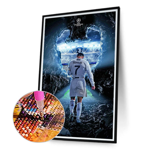 Portuguese Football Player Ronaldo - Full Round Drill Diamond Painting 30*50CM