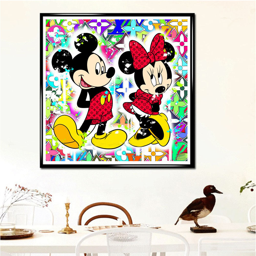 Mickey Minnie - Full Round Drill Diamond Painting 40*40CM