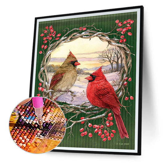 Garden Bird - Full Round Drill Diamond Painting 30*40CM