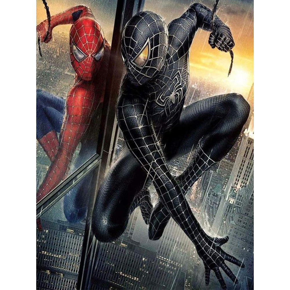 Dc Comics Superheroes - Dark Spider-Man - Full Square Drill Diamond Painting 30*40CM