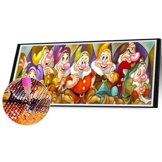 Seven Dwarfs - Full Round Drill Diamond Painting 90*30CM