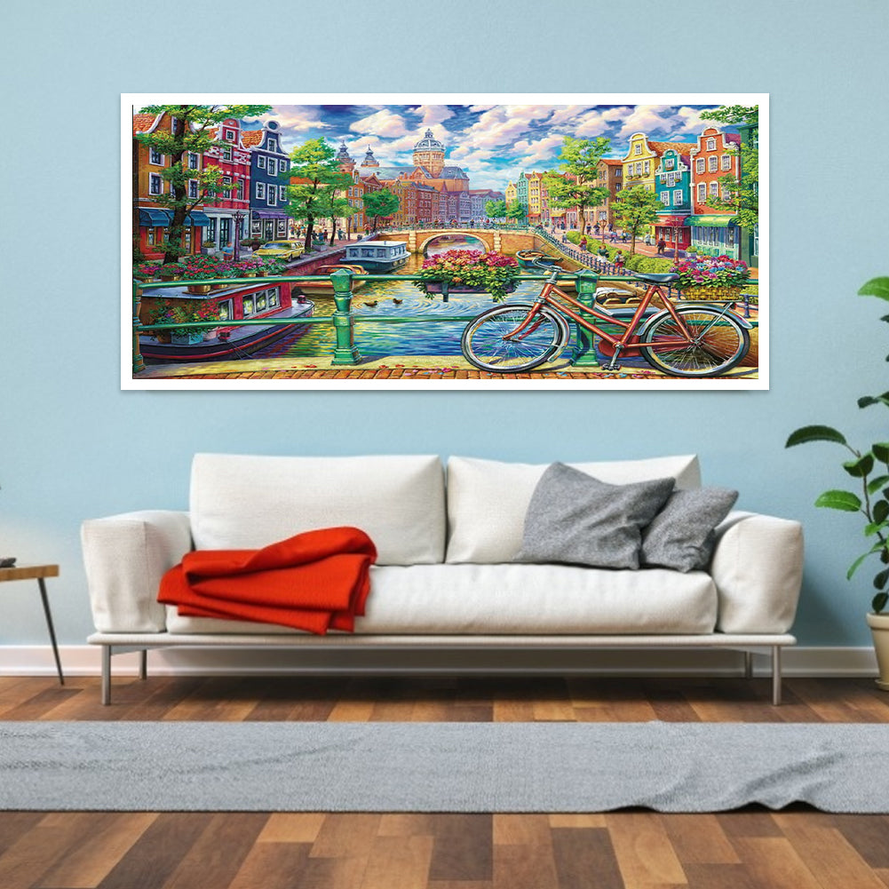 Village House - Full Square Drill Diamond Painting 50*30CM