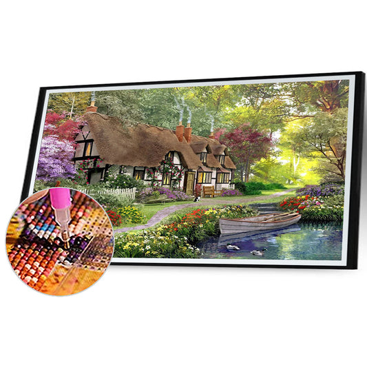 Village House - Full Square Drill Diamond Painting 50*30CM
