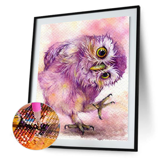 Little Owl - Full Round Drill Diamond Painting 30*40CM
