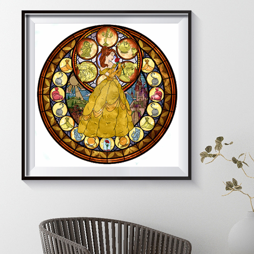 Princess Belle - Full Round Drill Diamond Painting 30*30CM