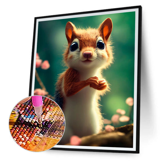Squirrel - Full Round Drill Diamond Painting 30*40CM