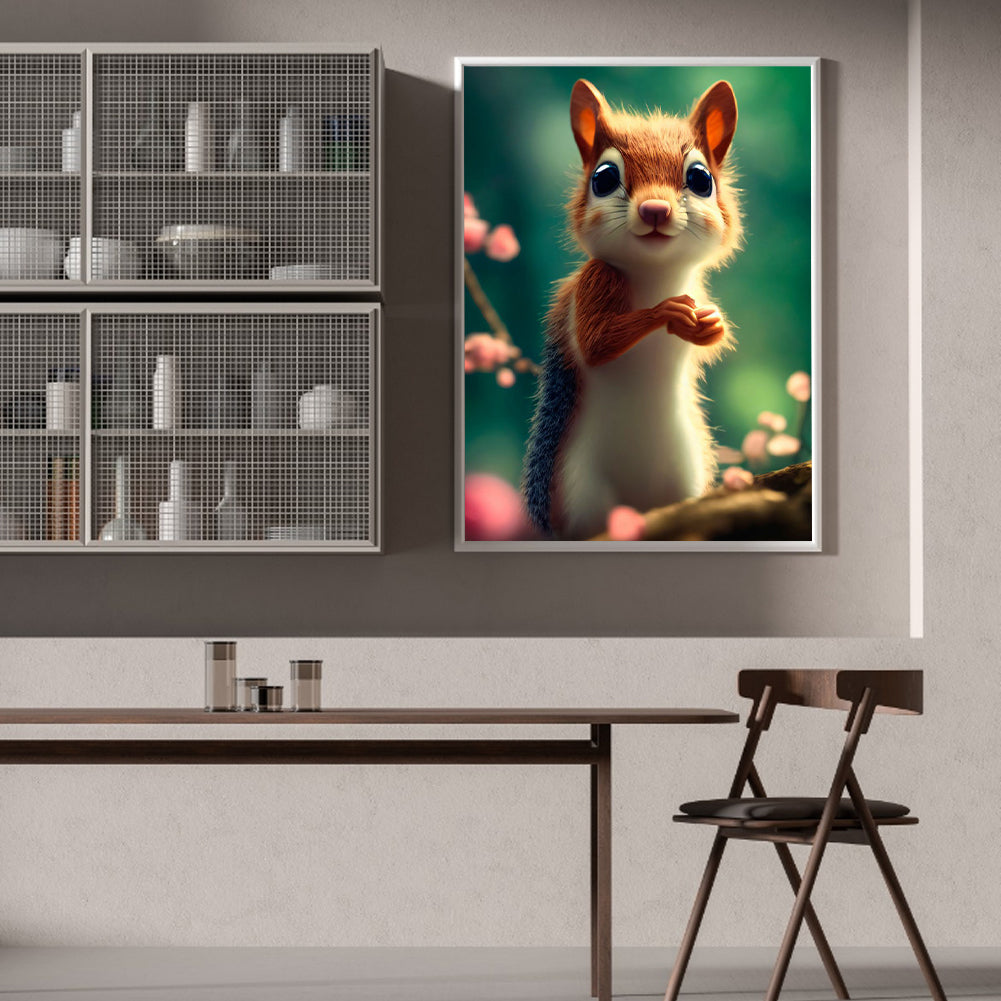 Squirrel - Full Round Drill Diamond Painting 30*40CM