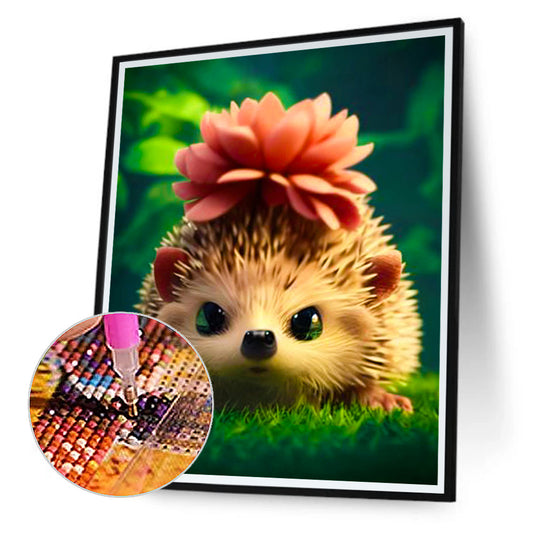 Hedgehog - Full Round Drill Diamond Painting 30*40CM