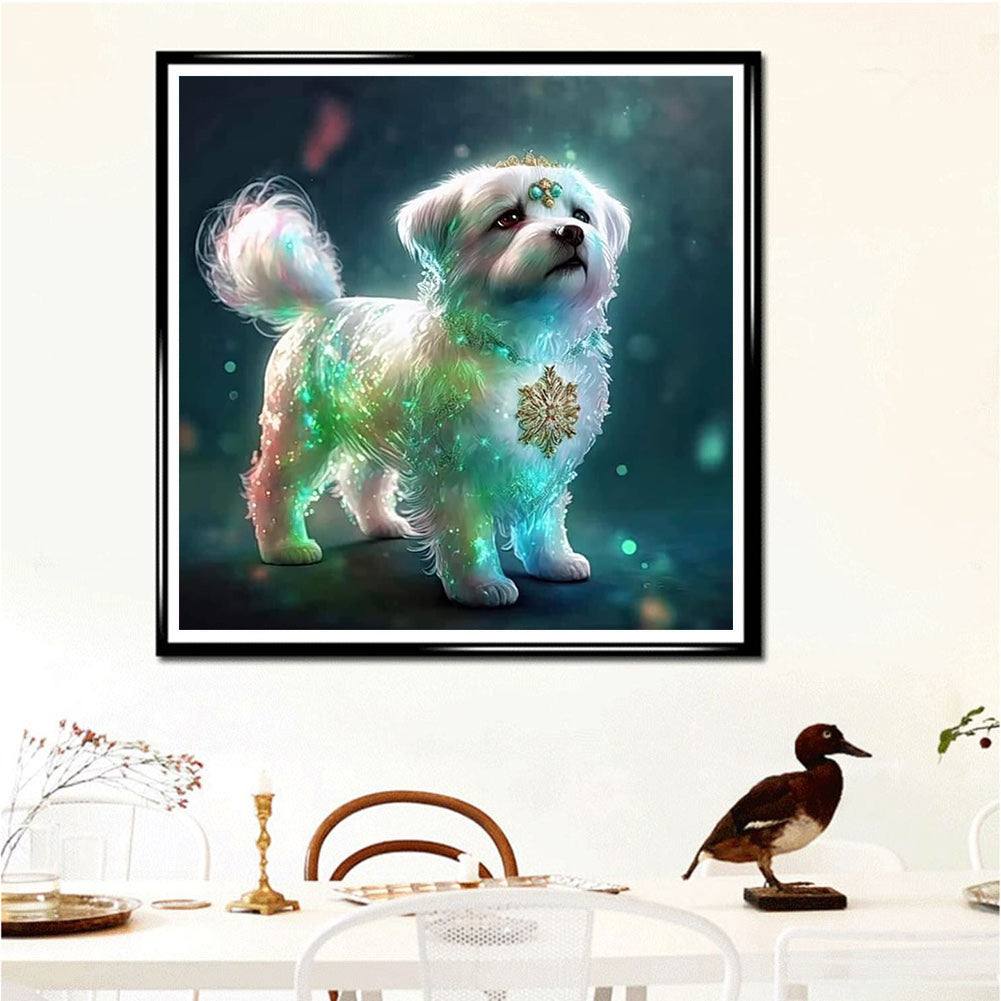 Zodiac Dog - Full Round Drill Diamond Painting 30*30CM
