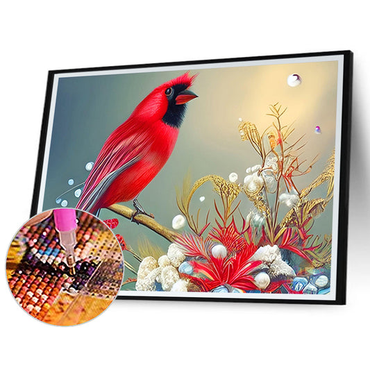 Cardinal - Full Round Drill Diamond Painting 40*30CM