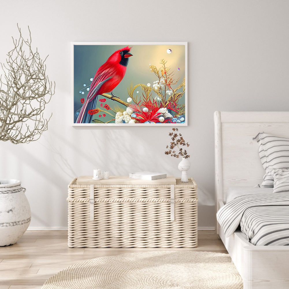 Cardinal - Full Round Drill Diamond Painting 40*30CM