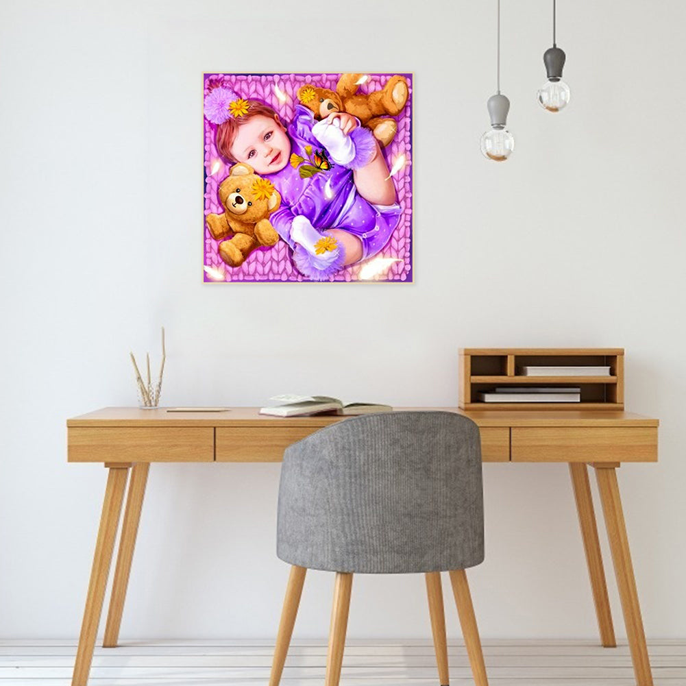 Cute Baby - Full Round Drill Diamond Painting 30*30CM